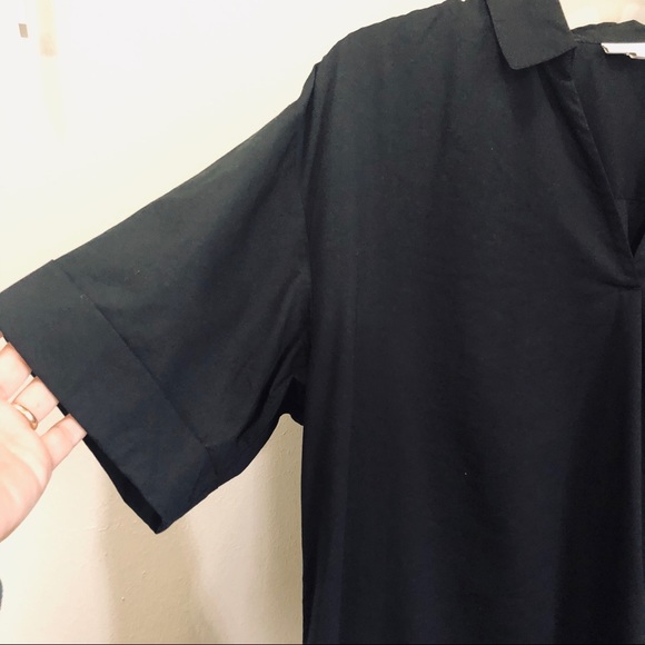 J. Jill Black Short Sleeve Swing Dress Sz. MP - Picture 3 of 8